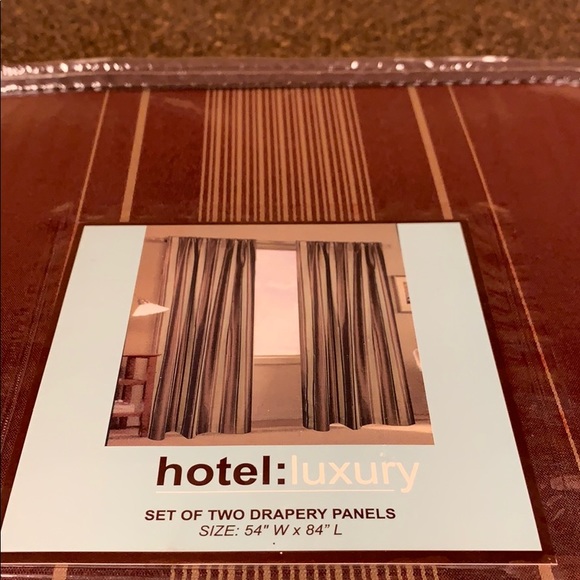 hotel:luxury Other - HOTEL:LUXURY striped drapery panels (2) 54x84 NWT